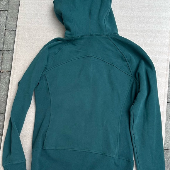 Lululemon Light Cotton Scuba Hoodie Size 10 Likely Color: Submarine, Full Zip - Picture 6 of 9